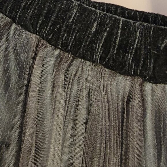 NWT White House Black Market Pleated Tulle and Velvet Mini Skirt XS - Picture 5 of 6